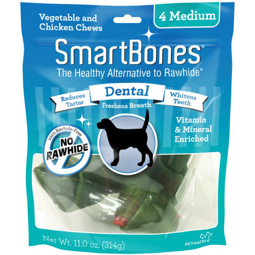 SmartBones Rawhide-Free Dental Dog Chews - Kohepets