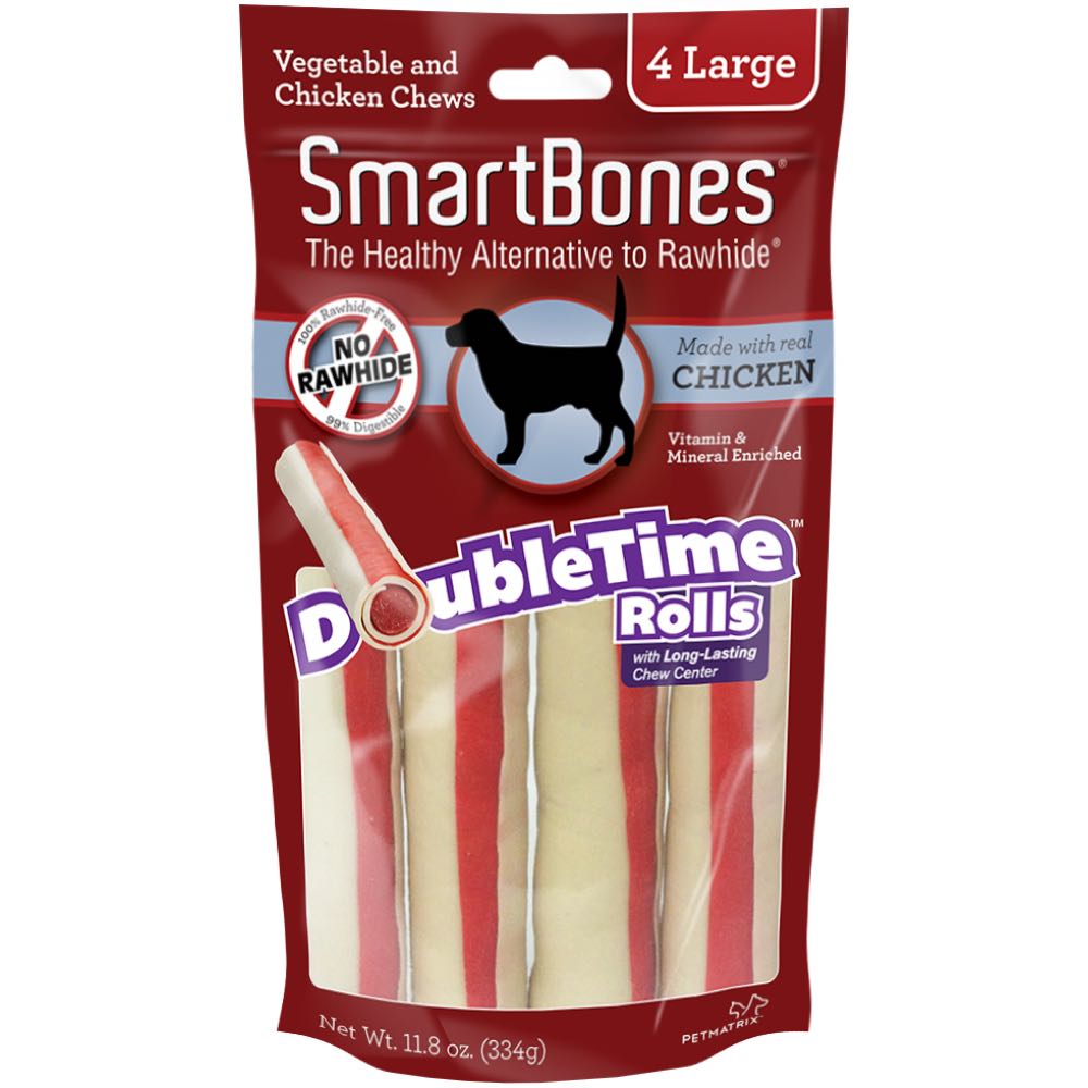 SmartBones DoubleTime Rolls Chicken Dog Chews - Kohepets