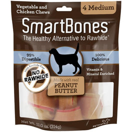 SmartBones Rawhide-Free Peanut Butter Dog Chews - Kohepets