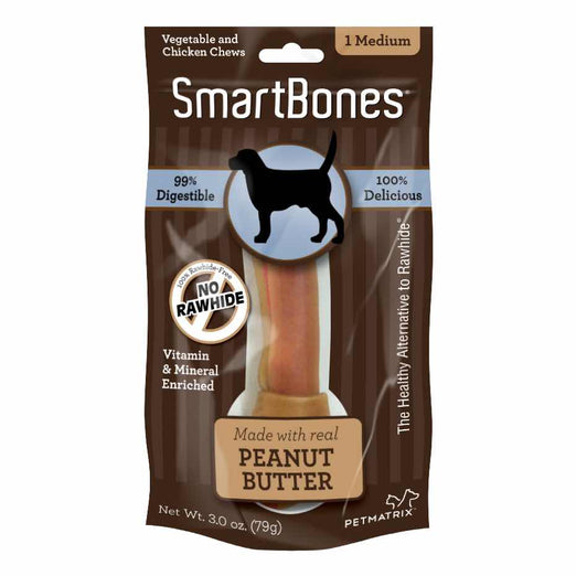 SmartBones Rawhide-free Peanut Butter Dog Chew (1pc) - Kohepets