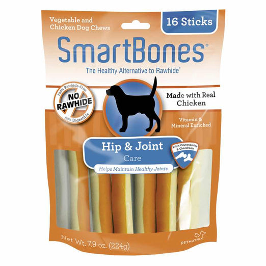 SmartBones SmartSticks Hip & Joint Care Dog Chews 16pc - Kohepets
