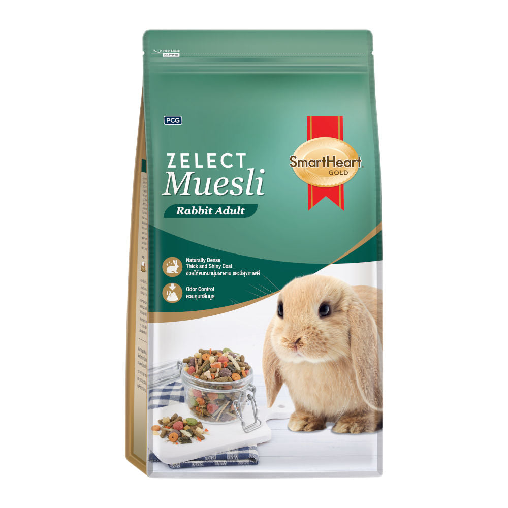 Smartheart Gold Zelect Muesli Adult Rabbit Food 500g | Kohepets