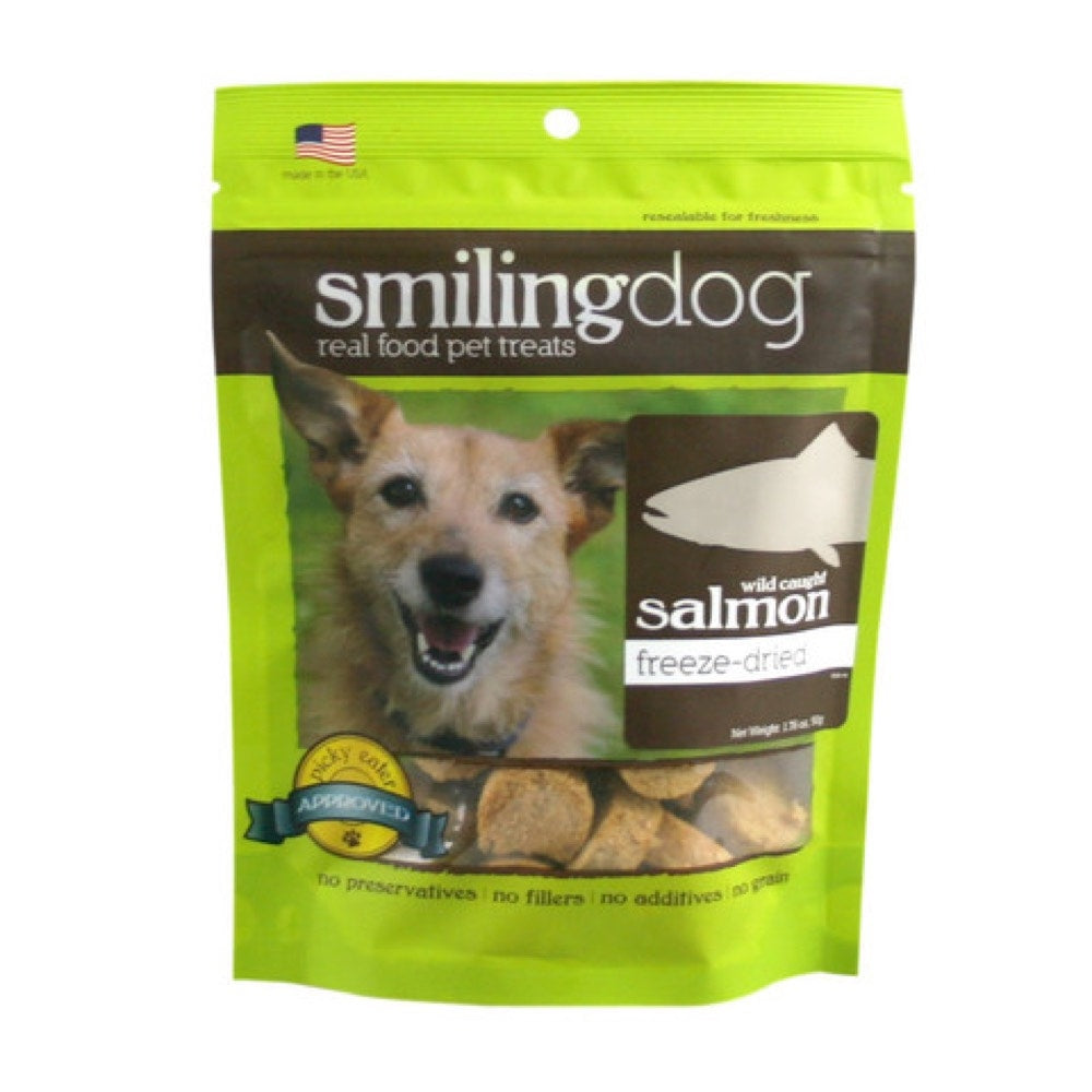 Smiling Dog Wild-Caught Salmon Freeze Dried Dog Treats 50g - Kohepets