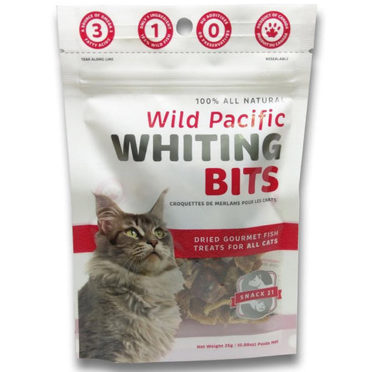 Snack 21 Wild Pacific Whiting Bits Cat Treats 25g - Kohepets