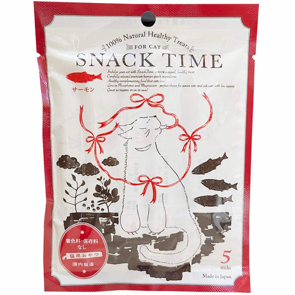 Snack Time Snack Time 100% Natural Healthy Puree Cat Treats Salmon 50g