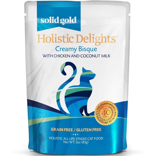 Solid Gold Holistic Delights Creamy Bisque With Chicken & Coconut Milk Pouch Cat Food 85g - Kohepets