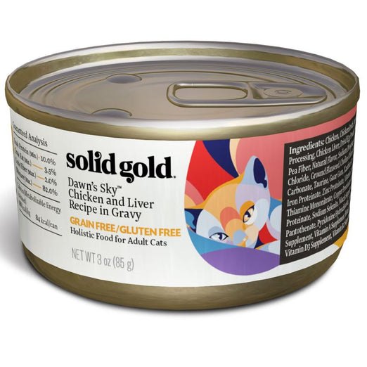 Solid Gold Wholesome Selects Chicken & Liver in Gravy Grain Free Canned Cat Food 85g - Kohepets