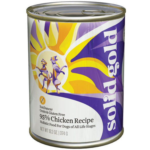 Solid Gold Sun Dancer High Protein Chicken Recipe Canned Dog Food 374g - Kohepets