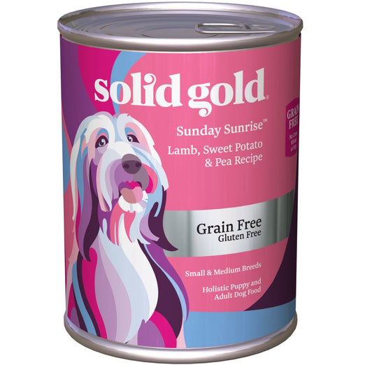 Solid Gold Sunday Sunrise Lamb, Sweet Potato & Pea Grain Free Canned Dog Food 374g - Kohepets