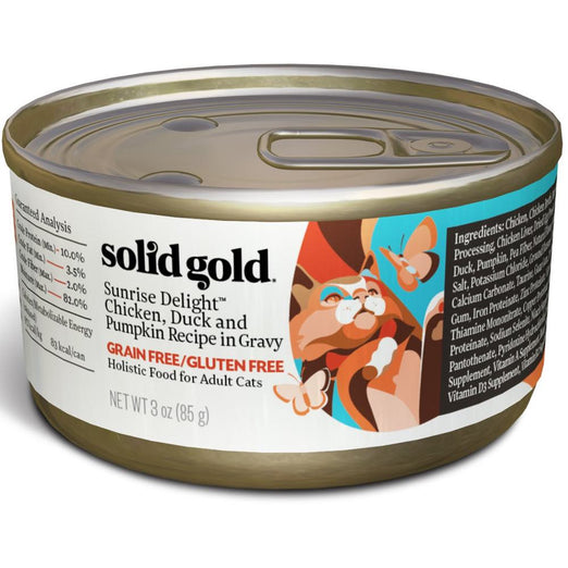 Solid Gold Sunrise Delight Chicken, Duck & Pumpkin in Gravy Canned Cat Food 85g - Kohepets