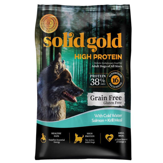 Solid Gold High Protein With Salmon Grain & Gluten Free Dry Dog Food - Kohepets