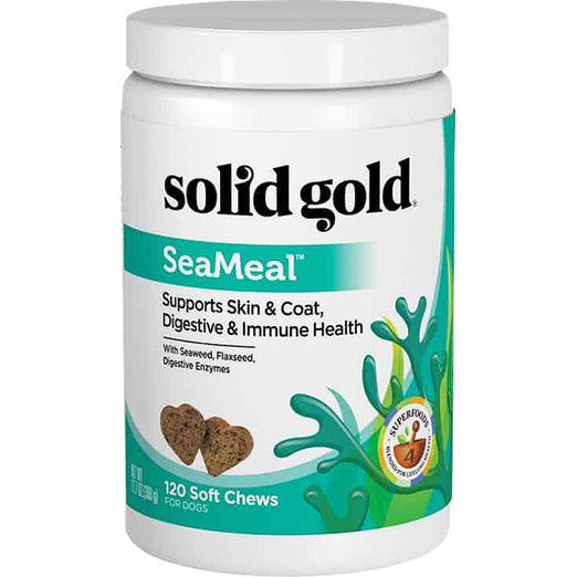 Solid Gold SeaMeal Grain-free Nutritional Supplement Chews for Dogs & Cats 120ct - Kohepets