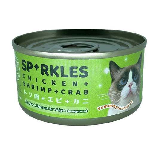 16% OFF: Sparkles Chicken + Shrimp + Crab Canned Cat Food 70g - Kohepets