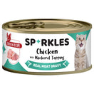 $6 OFF 24 cans: Sparkles Colours Chicken With Mackerel Topping Canned Cat Food 70g x 24