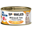 Sparkles Colours Whitemeat Tuna With Chicken Topping Canned Cat Food 70g x 24