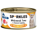 Sparkles Colours Whitemeat Tuna With Chicken Topping Canned Cat Food 70g x 24
