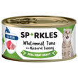 Sparkles Colours Whitemeat Tuna With Mackerel Topping Canned Cat Food 70g x 24