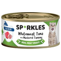 Sparkles Colours Whitemeat Tuna With Mackerel Topping Canned Cat Food 70g x 24