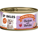 $7 OFF 24 cans: Sparkles Gravy-licious Chicken With Shirasu Canned Cat Food 80g x 24