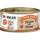 $7 OFF 24 cans: Sparkles Gravy-licious Chicken With Shrimp Canned Cat Food 80g x 24