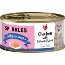 $7 OFF 24 cans: Sparkles Jelly-licious Chicken With Salmon Flakes Canned Cat Food 80g x 24