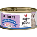 $7 OFF 24 cans: Sparkles Jelly-licious Chicken With Shirasu Canned Cat Food 80g x 24