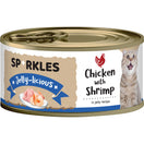 $7 OFF 24 cans: Sparkles Jelly-licious Chicken With Shrimp Canned Cat Food 80g x 24