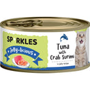 $6 OFF 24 cans: Sparkles Jelly-licious Tuna With Crab Surimi Canned Cat Food 80g x 24
