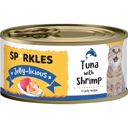 Sparkles Jelly-licious Tuna With Shrimp Canned Cat Food 80g x 24