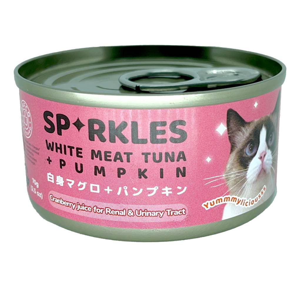 16% OFF: Sparkles White Meat Tuna + Pumpkin Canned Cat Food 70g - Kohepets