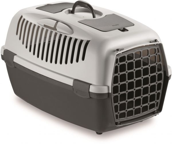 Stefanplast Gulliver 3 with Plastic Door Pet Carrier in Grey - Kohepets