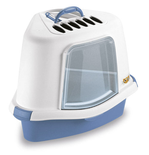 Stefanplast Sprint Corner Plus Hooded Cat Litter Pan - Kohepets