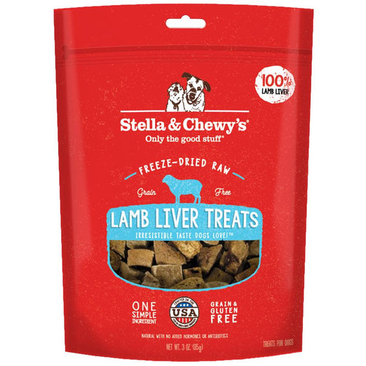 8 FOR $88: Stella & Chewy’s Lamb Liver Single Ingredient Freeze-Dried Dog Treats 3oz - Kohepets