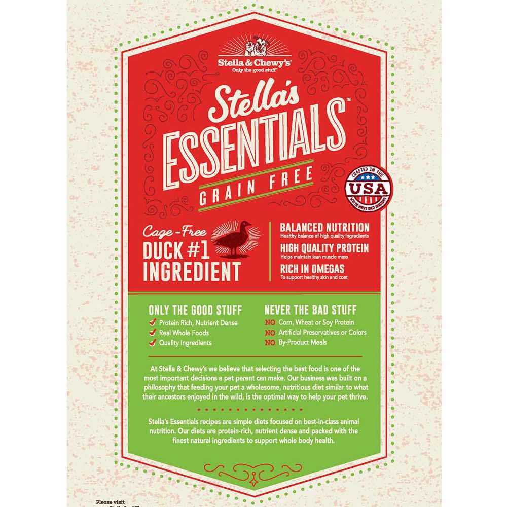 UP TO $57 OFF (3lb Exp 10 Feb): Stella & Chewy’s Stella’s Essentials Duck & Lentils Grain-Free Dry Dog Food - Kohepets