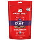 Stella & Chewy's Absolutely Rabbit Dinner Patties Grain-Free Freeze-Dried Raw Dog Food 14oz