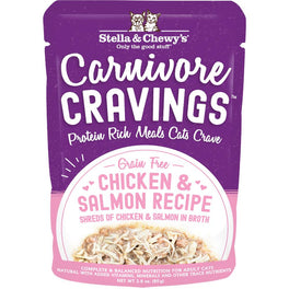 6 FOR $14.75: Stella & Chewy's Carnivore Cravings Chicken & Salmon In Broth Pouch Cat Food 2.8oz - Kohepets