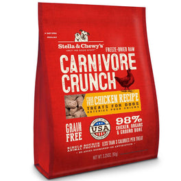 8 FOR $88: Stella & Chewy’s Carnivore Crunch Chicken Freeze-Dried Dog Treats 3.25oz - Kohepets