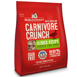 8 FOR $88: Stella & Chewy’s Carnivore Crunch Duck Freeze-Dried Dog Treats 3.25oz - Kohepets