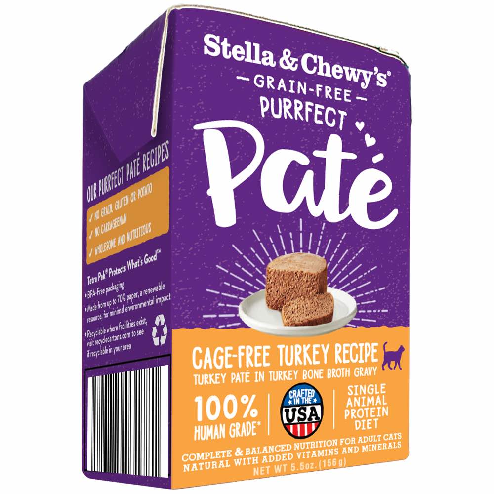 Stella & Chewy’s Purrfect Pate Cage-Free Turkey Wet Cat Food 5.5oz - Kohepets