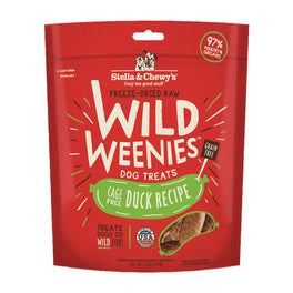8 FOR $88: Stella & Chewy’s Wild Weenies Duck Recipe Grain Free Freeze Dried Dog Treats 3.25oz - Kohepets