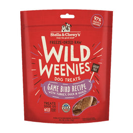 Stella & Chewy’s Wild Weenies Game Bird Recipe Grain Free Freeze Dried Dog Treats 3.25oz - Kohepets