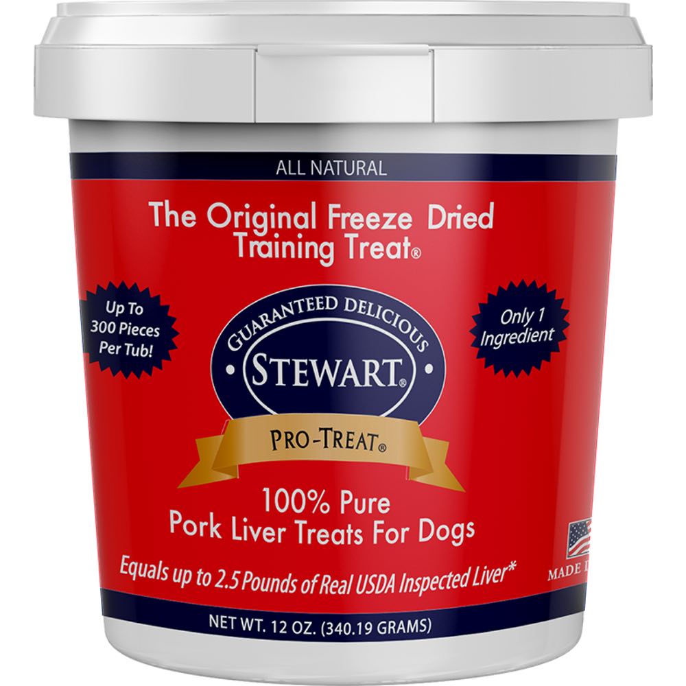 Stewart Pro-Treat Pork Liver Freeze Dried Dog Treats (Tub) - Kohepets
