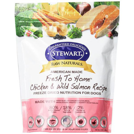 Stewart Raw Naturals Chicken & Wild Salmon Recipe Freeze-Dried Dog Food - Kohepets