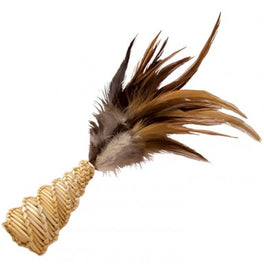 Kong Straw Cone With Feathers Cat Toy - Kohepets