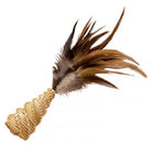 Kong Straw Cone With Feathers Cat Toy
