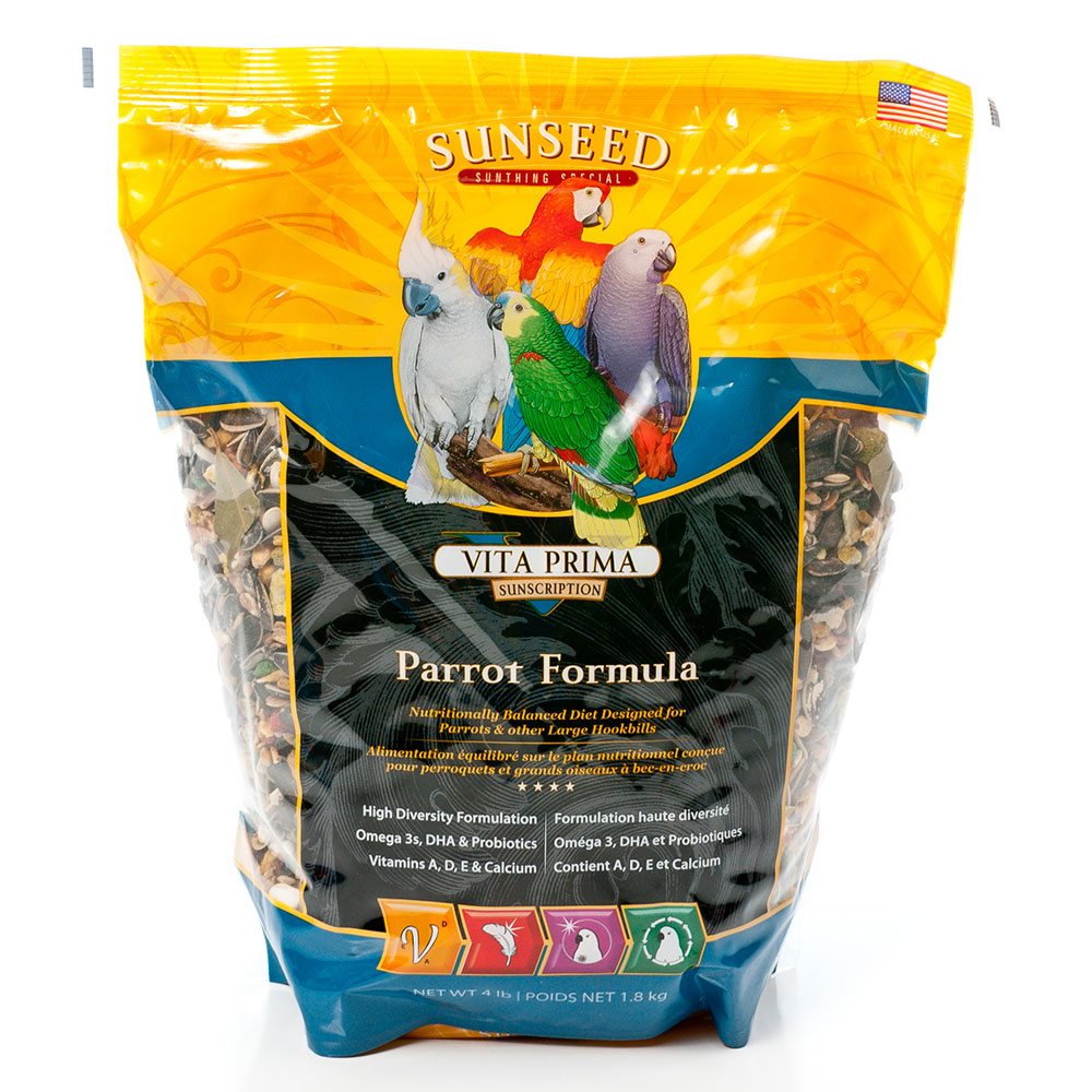 Sunseed Vita Prima Parrot Formula Bird Food 4lb - Kohepets