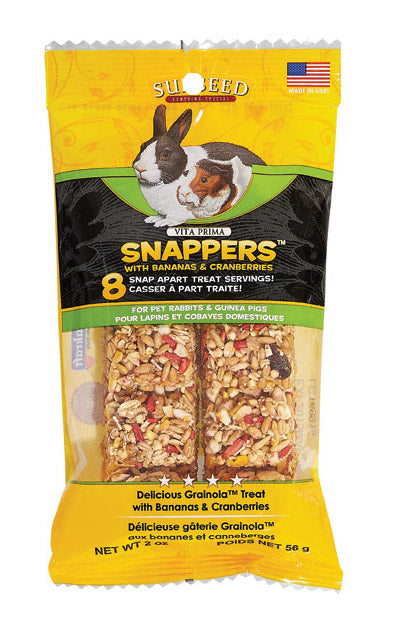 Sunseed Vita Prima Snappers With Bananas & Cranberries For Small Animals 2oz - Kohepets