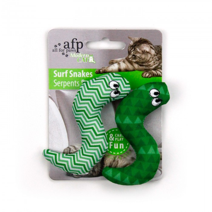 All For Paws Modern Cat Surf Snake 2pk Cat Toy - Kohepets