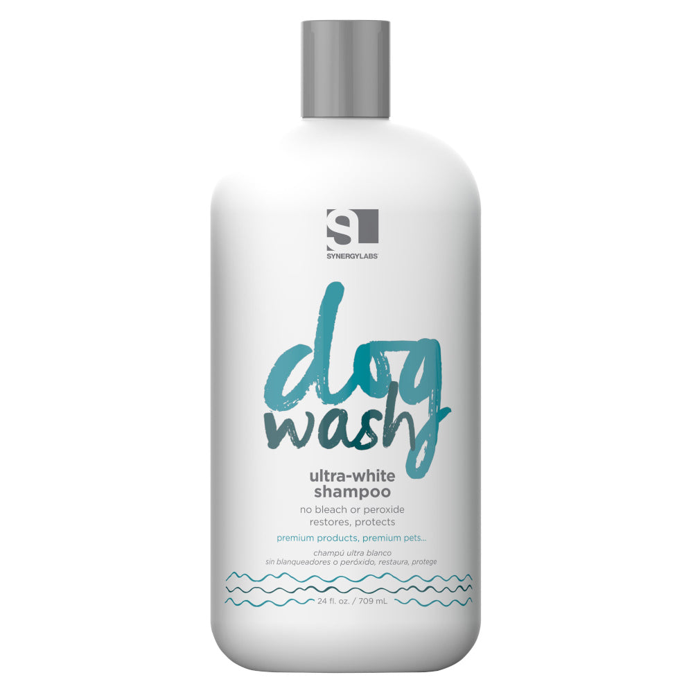 Synergy Labs Dog Wash Ultra-White Dog Shampoo 12 oz - Kohepets