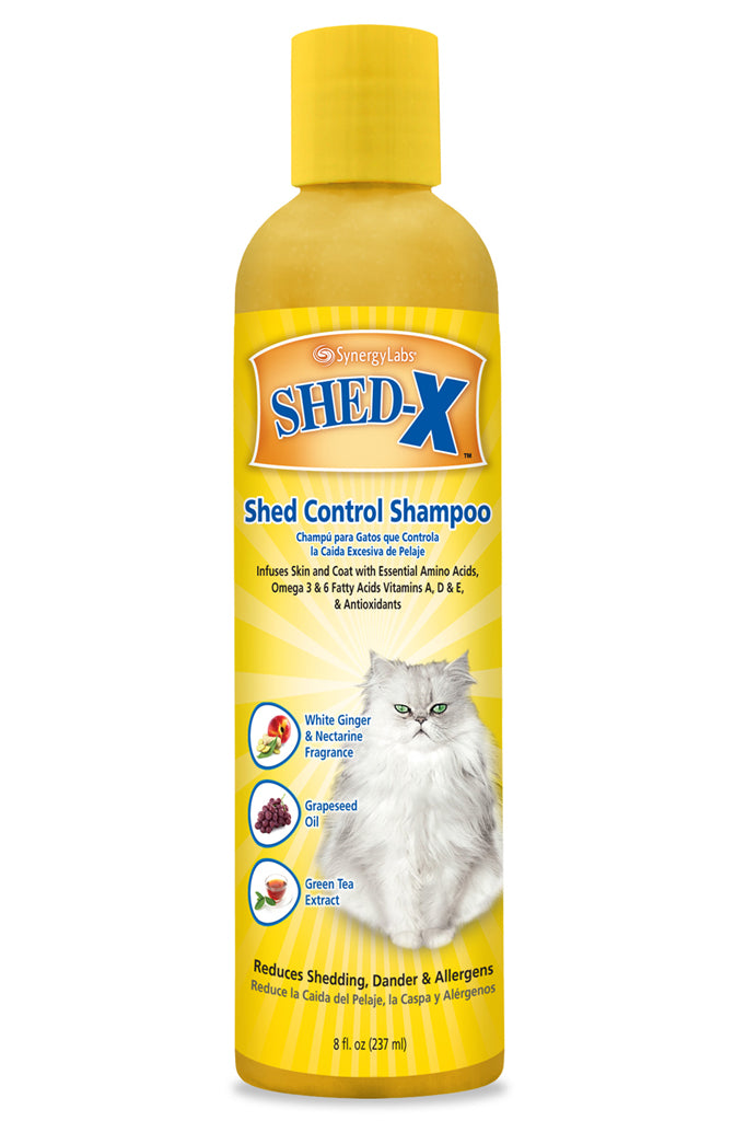 SynergyLabs Shed-X Shed Control Shampoo for Cats 8oz - Kohepets